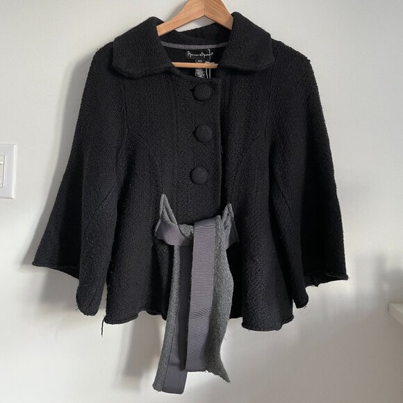 Vintage Mercer and Madison Button Tie Jacket w Cropped Sleeve - Picture 2 of 8